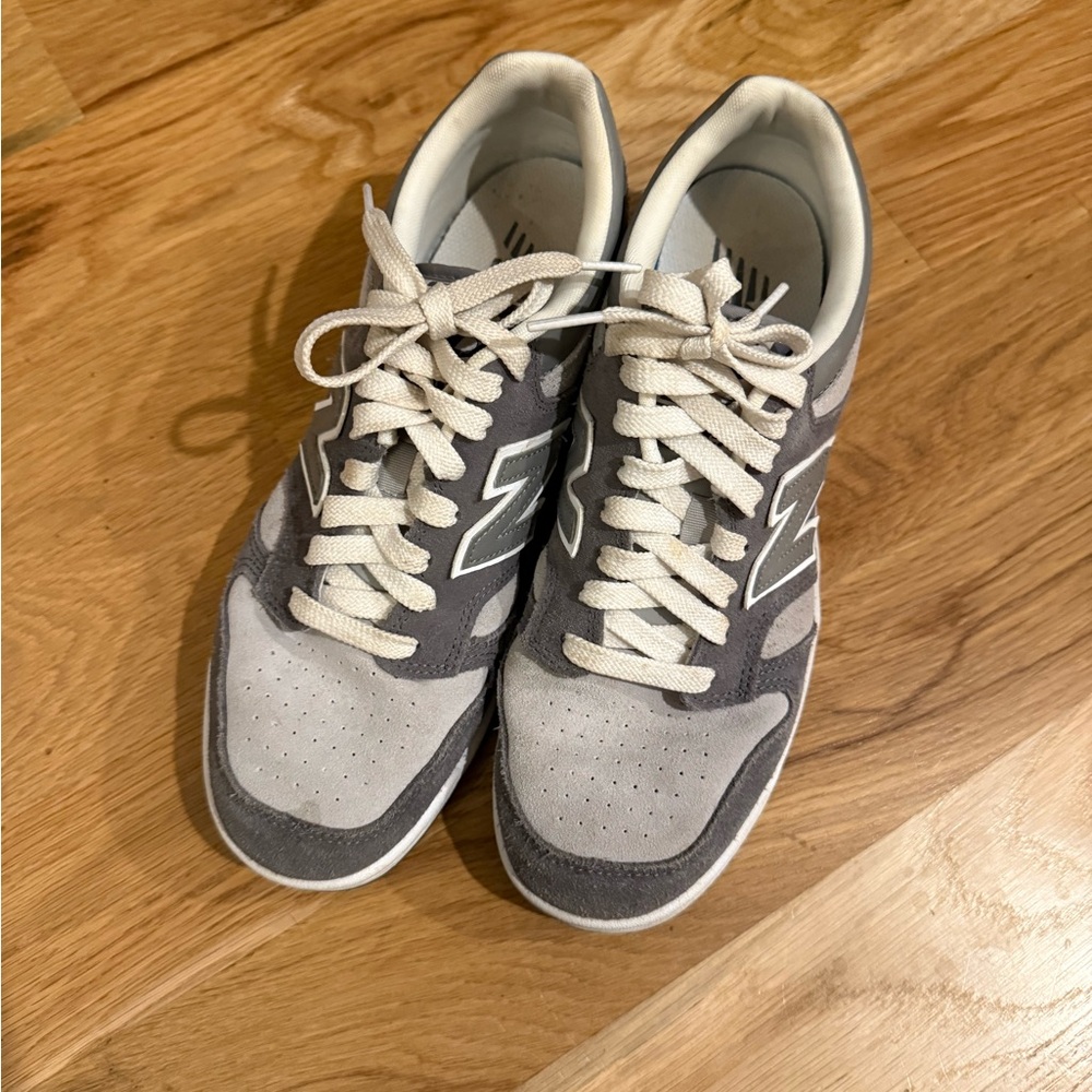 New Balance Gray and White Athletic Shoes